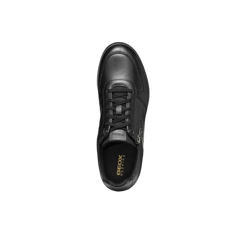 GEOX Low Top Skateboard Shoes Men Black-5