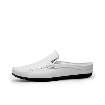 Extravagant Wrap toe Slippers Men White