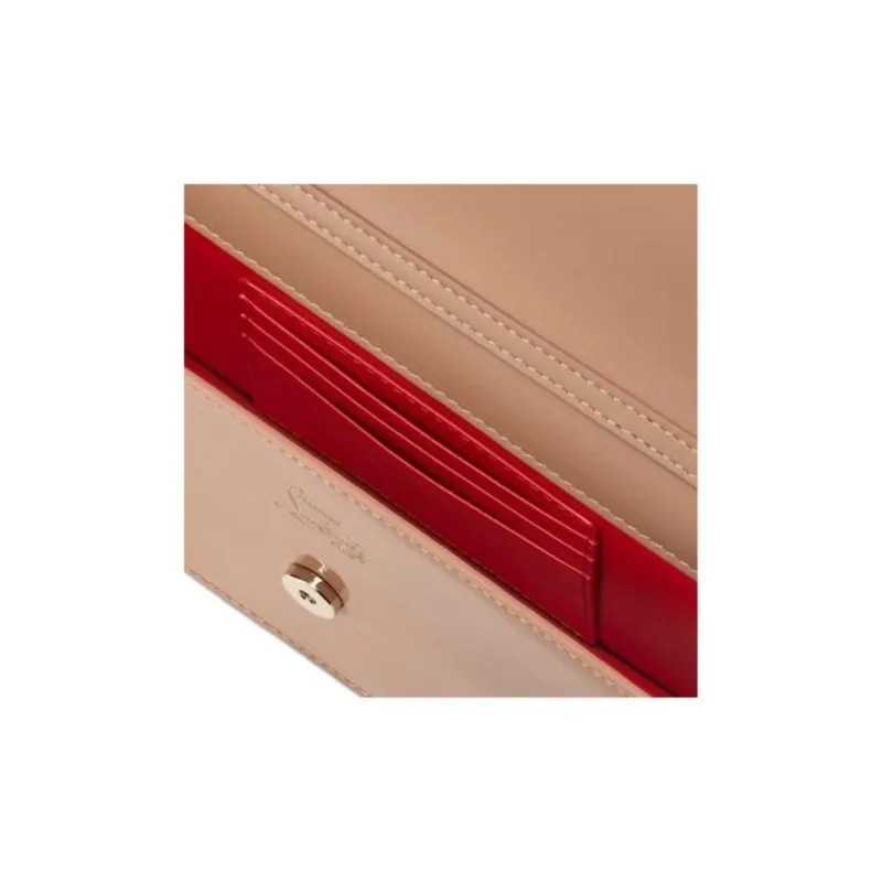 CL LUBOTING Patent Leather Shoulder Bag, Crossbody Bag Women's Apricot-5