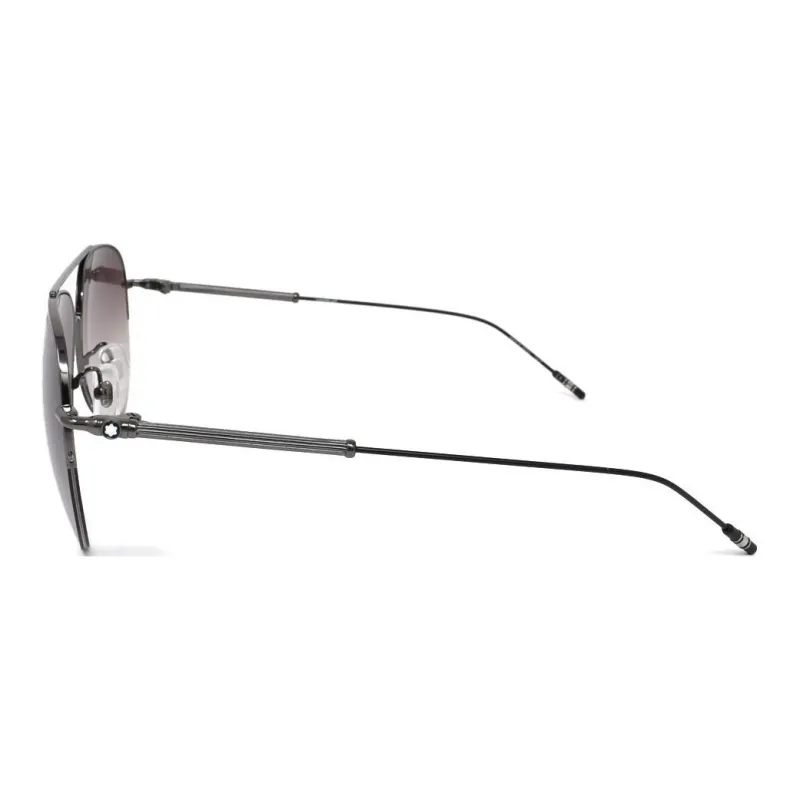 MONTBLANC Nickel Alloy Aviator Sunglasses Men Brown-2