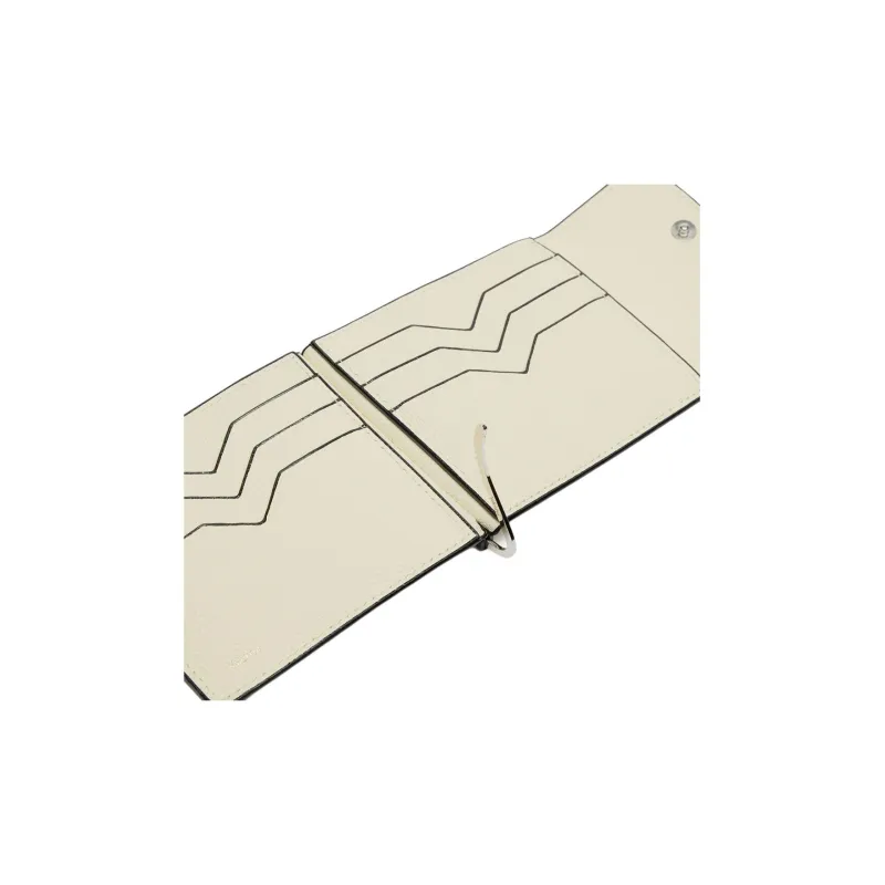 Valextra Millepunte Calfskin Wallet Men White-2