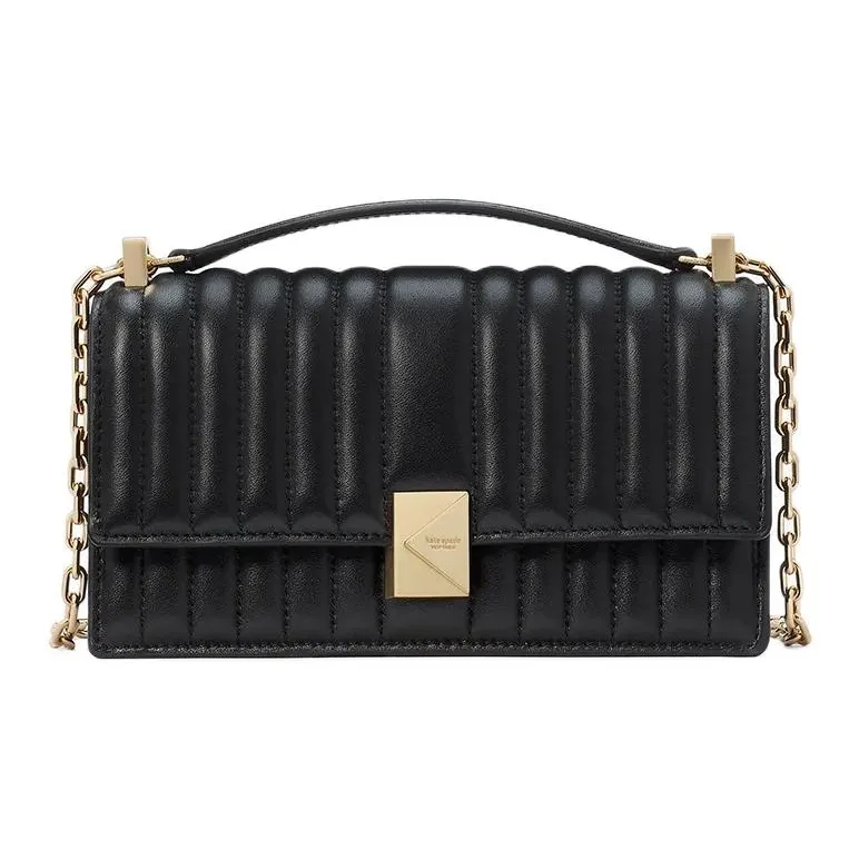 Kate Spade Smooth Finish Leather Portable Crossbody Bag Shoulder Bag Regular Women's Black-0
