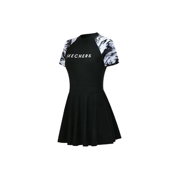 Skechers One-piece Swimsuit Women's Black-2