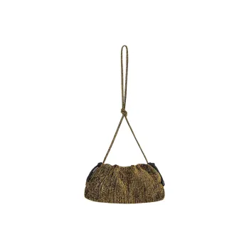 REBECCA MINKOFF Polyester Clutch Handbag Shoulder Bag Women's Gold