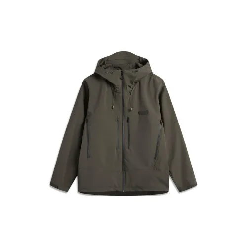 LINING Sports Trend Series Trench Coats Men Mud Green