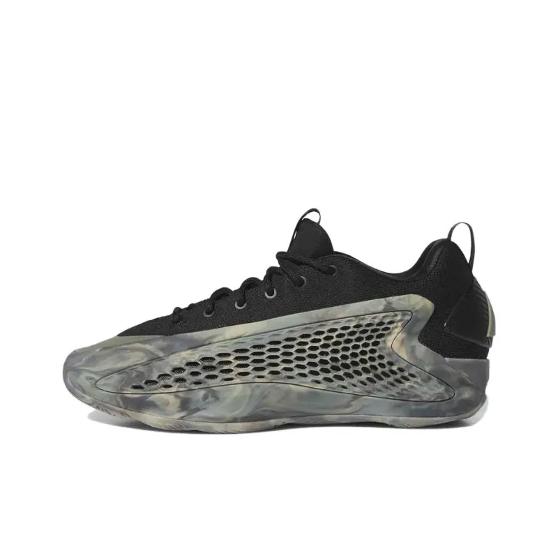 Adidas A.E. 1 Low 'MX Grey' Support Low Top Basketball Shoes Men's Ascend Black Camouflage-0