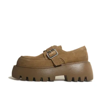 CHENTER KATER Mary Jane Leather Shoes Loafers 6cm Women's