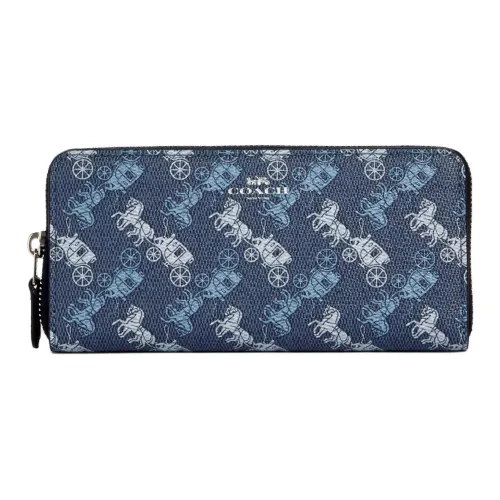 COACH Horse And Garriage Wallets Blue