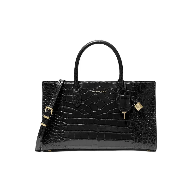 MICHAEL KORS Leather Shoulder Bag Crossbody Bag Handbag Medium Size Women's Black-0