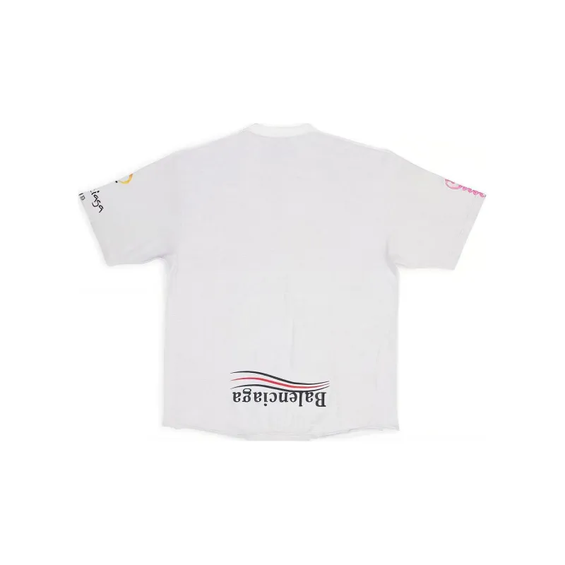 Balenciaga FW22 T Shirt Loose Fit Style Men's White-1