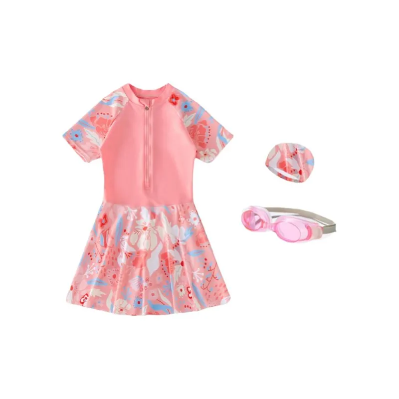 Yalu Preferred Swimming Sets Polyester+Elastane Hot Spring/Beach Kids-2