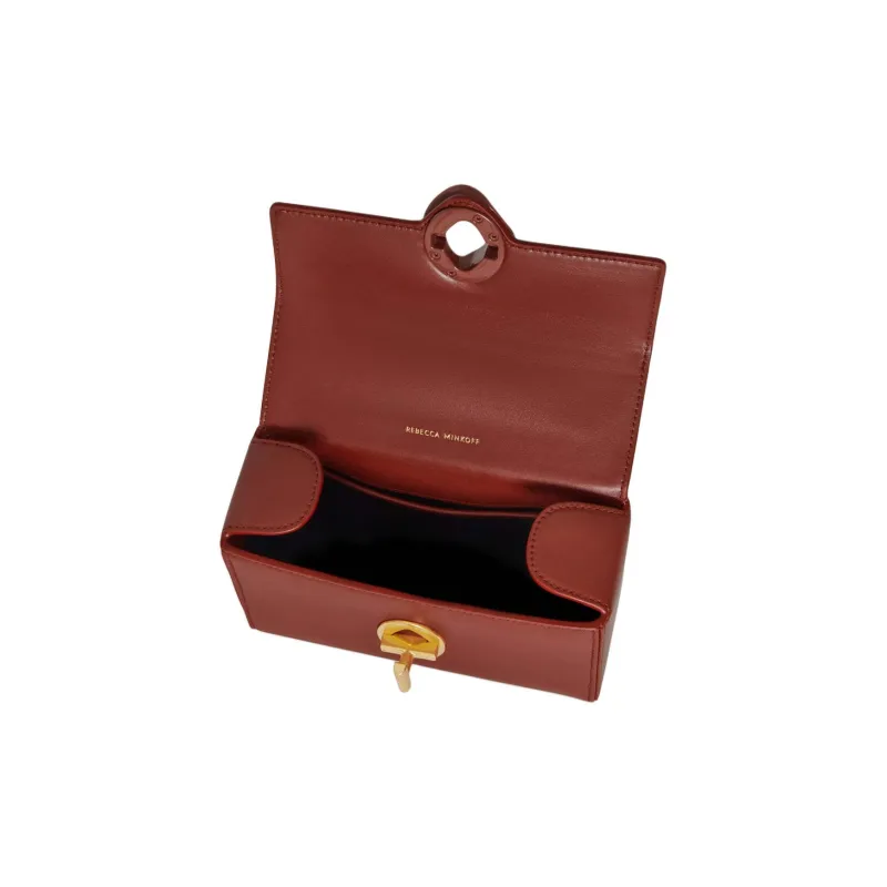 REBECCA MINKOFF Genuine Leather Handbag Shoulder Bag Crossbody Bag Mini Women's Terracotta-2