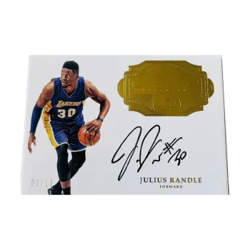 PANINI 16 17 Lakers Randle Portable Signature Gold Edition Julius Randle Player Card Product Access Sports Cards 1 Pc