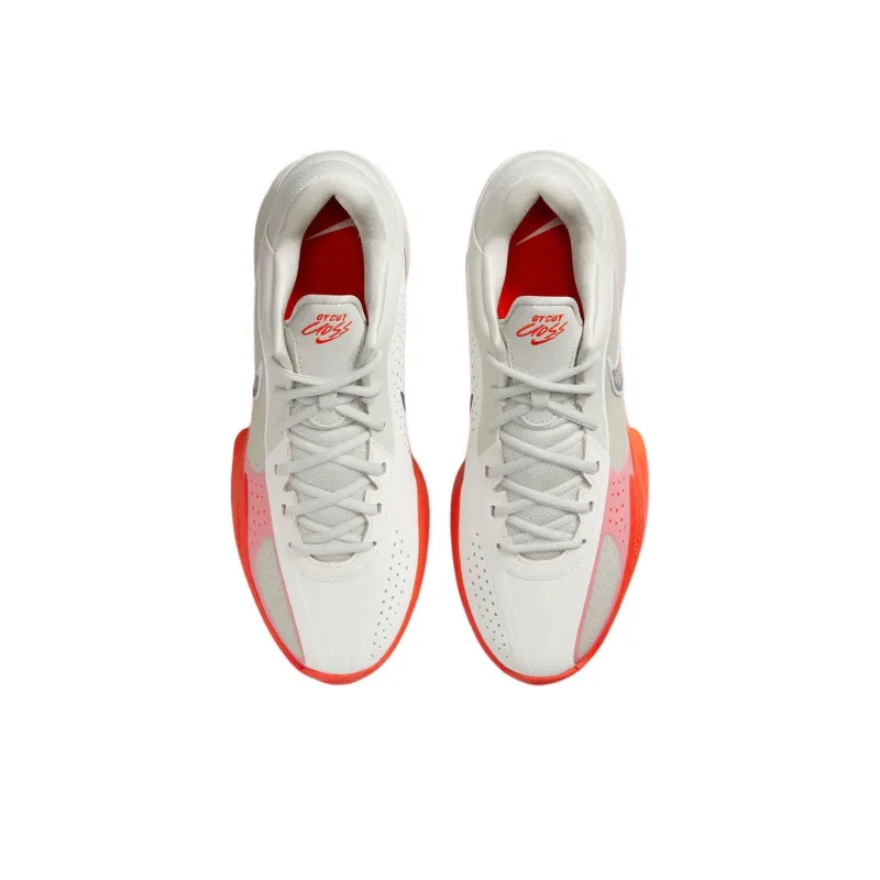 Nike GT Cut Cross Anti Slip Wear Resistant Low Top Basketball Shoes Unisex White-3