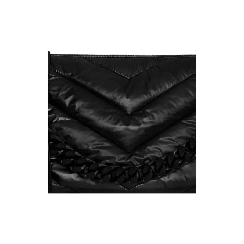 REBECCA MINKOFF Edie Nappa PU Nylon Shoulder Bag Crossbody Bag Women's Black-3