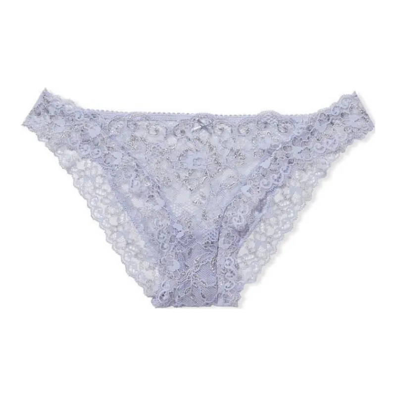Victoria's Secret Underpants Women's 1 Pack Light Purple Gold Foil-0