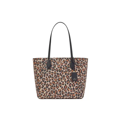 Kate Spade PVC Tote Bag Shopping Bag Shoulder Bag Handbag Women's Brown & Beige
