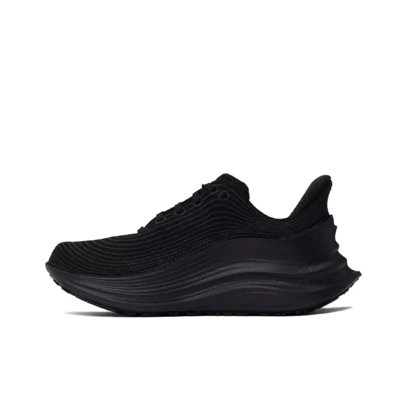 Comme Des Garcons x HOKA ONE ONE Anti Slip Wear Resistant Low Top Casual Running Shoes Unisex Black Gold-2