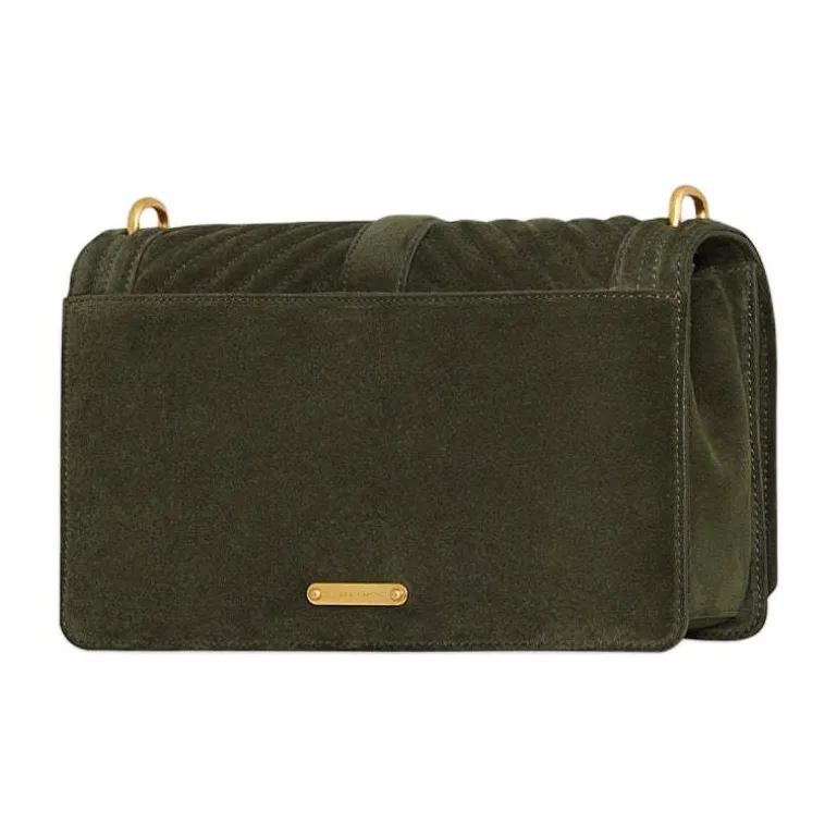 REBECCA MINKOFF Genuine Leather Shoulder Bag Crossbody Bag Women's Moss-1