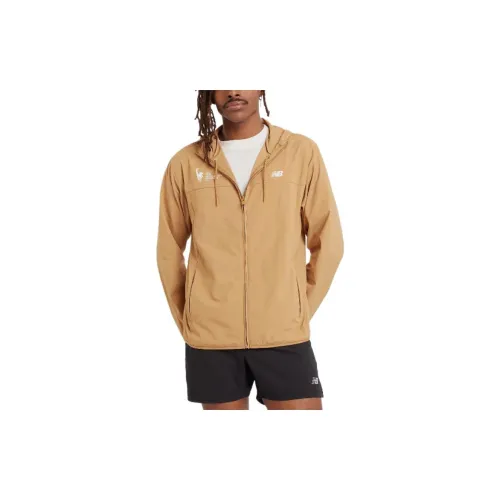 New Balance Athletics Woven Jackets Men Earth Yellow