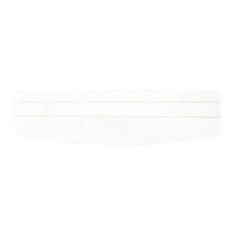 EMPORIO ARMANI Mulberry Silk Belt Men White 12-0