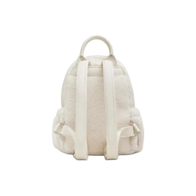 Teenmix Fabric Backpack Trumpets Women's Cream White/Raw Coconut Gray-2
