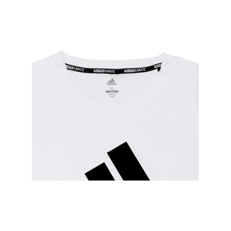 Adidas T Shirts Men White With Black Logo-1