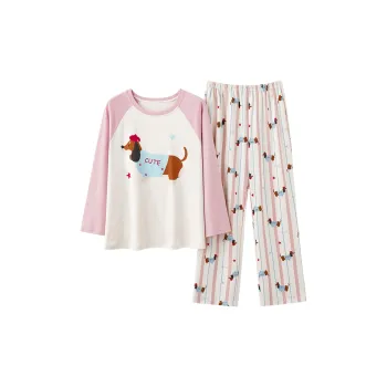 Qiao Ni Tong Pajama Set Women's Pink