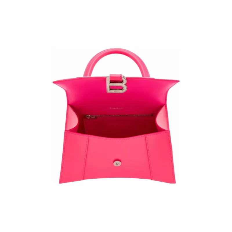 Balenciaga Hourglass Small Top Handle Bag Acid Fuchsia-2