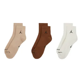Jordan Ankle Socks Unisex 3 Pack Mixed Color