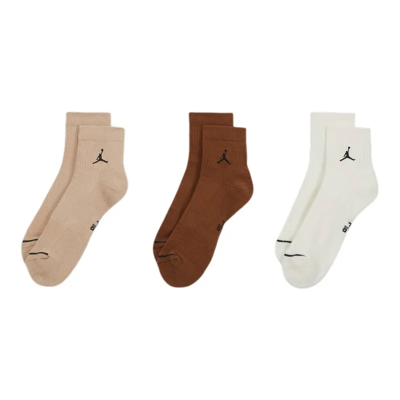 Jordan Ankle Socks Unisex 3 Pack Mixed Color-0