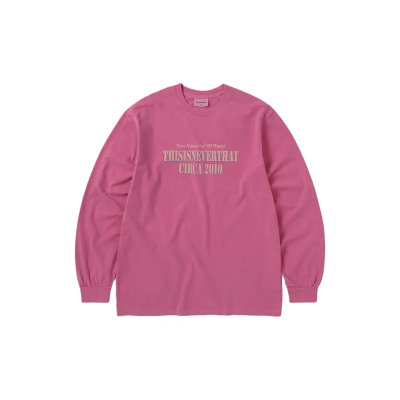 Thisisneverthat FW24 Basketball Hoop L/S Tee T Shirt Unisex Fuchsia-1