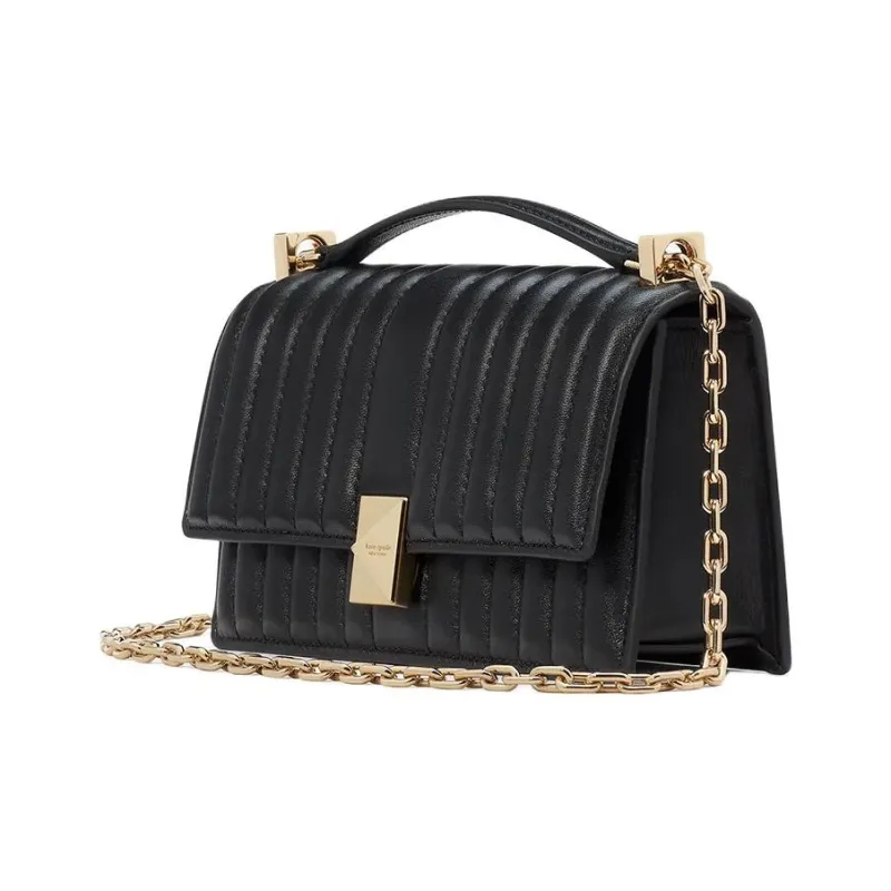 Kate Spade Smooth Finish Leather Portable Crossbody Bag Shoulder Bag Regular Women's Black-1