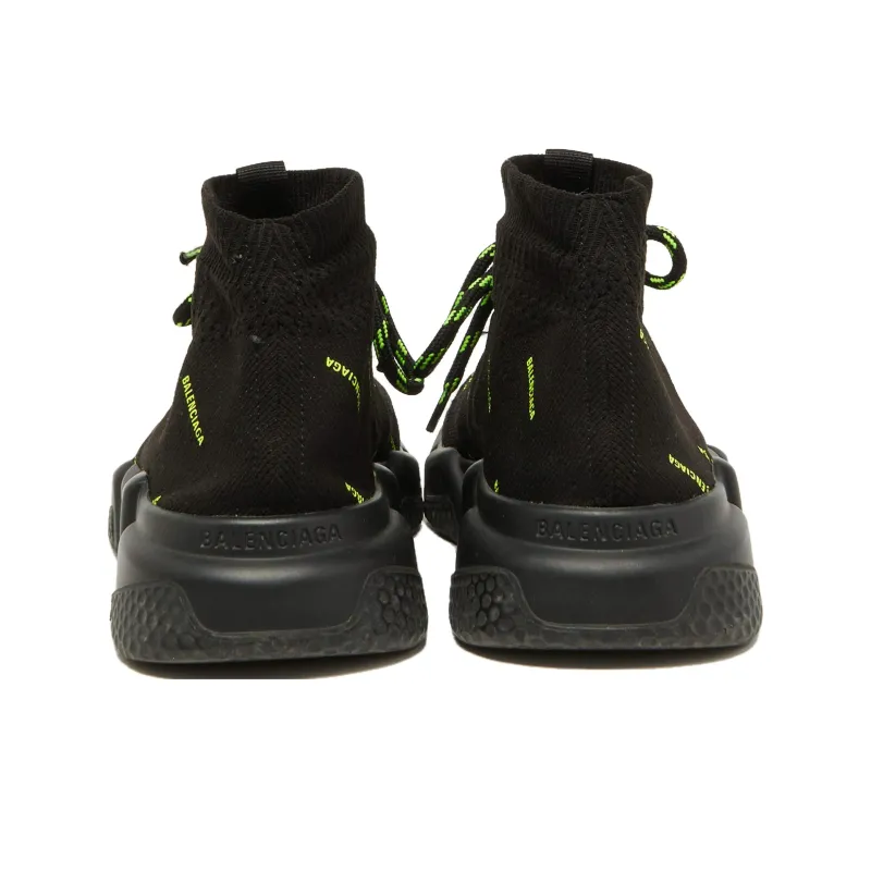 Balenciaga Speed Lace-Up 'All Over Print - Black Yellow Fluo'-4