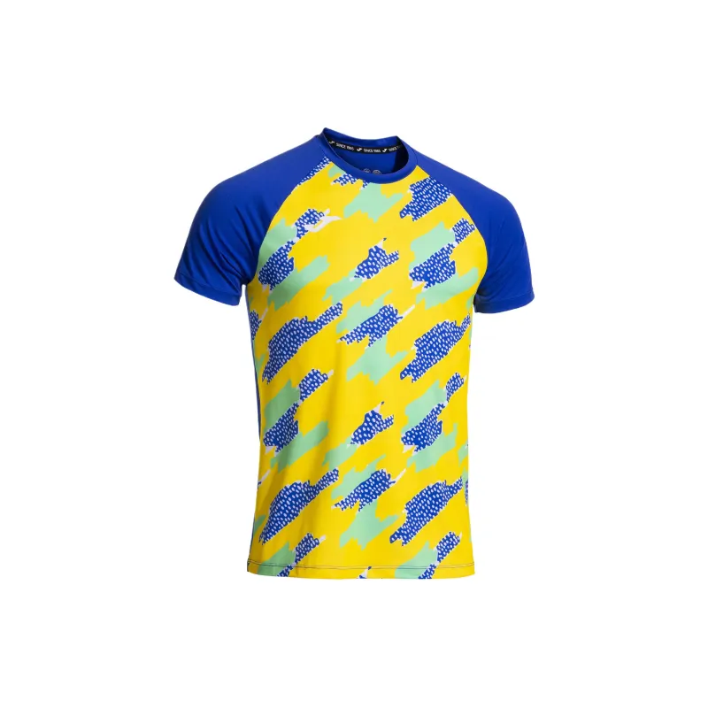 Joma R-Trail T-Shirt Men Royal Blue Chartreuse-2