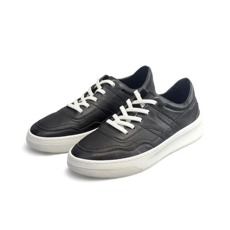 Devanro Small White Shoes Wear Resistant Breathable Slip Resistant Low Top Skateboard Shoes Men-5
