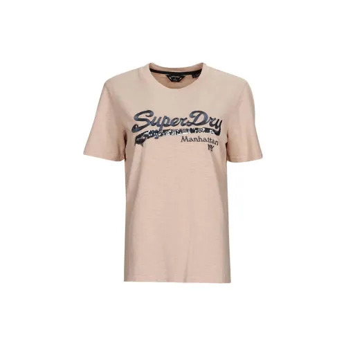 SUPERDRY T-Shirts Women's Rose Pink