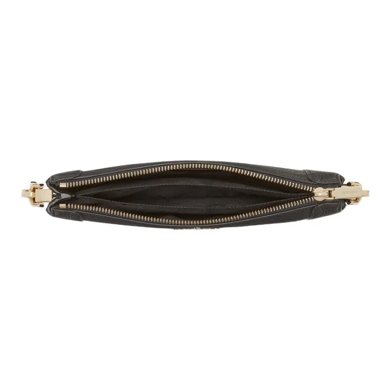 Kate Spade Litchi Grain Leather Shoulder Bag, Crossbody Bag Women's Black-3