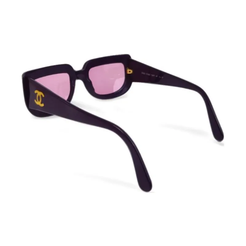 CHANEL Pre Owned 1990 2000 Logo Oversize frame Sunglasses-2