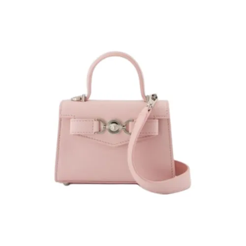 VERSACE Medusa '95 Leather Tote Bag, Shopping Bag, Shoulder Bag, Crossbody Bag, Handbag Mini Women's Pink