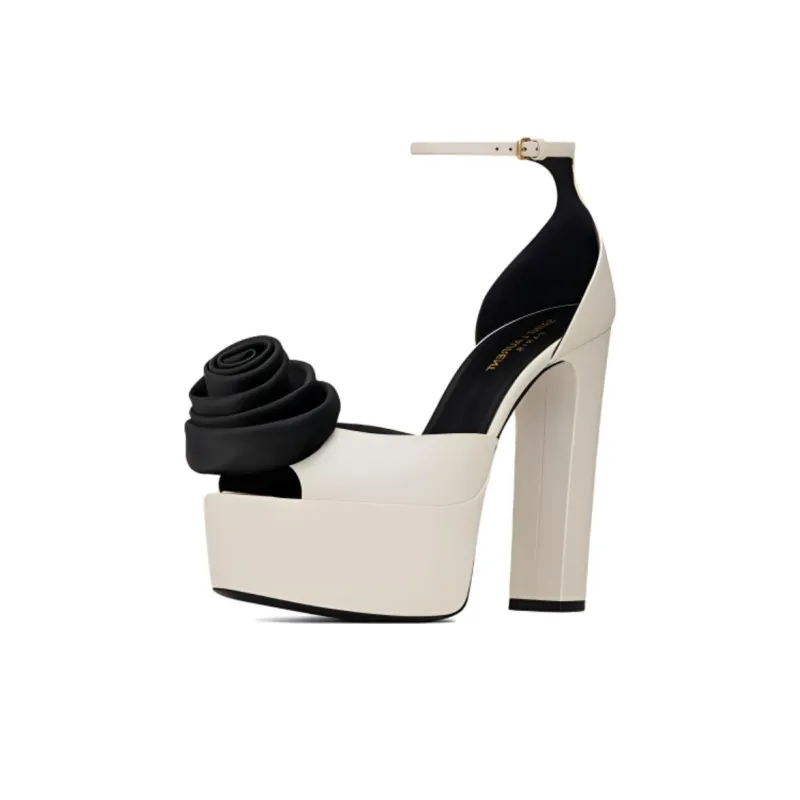 SAINT LAURENT Jodie High Heels Women's White-2