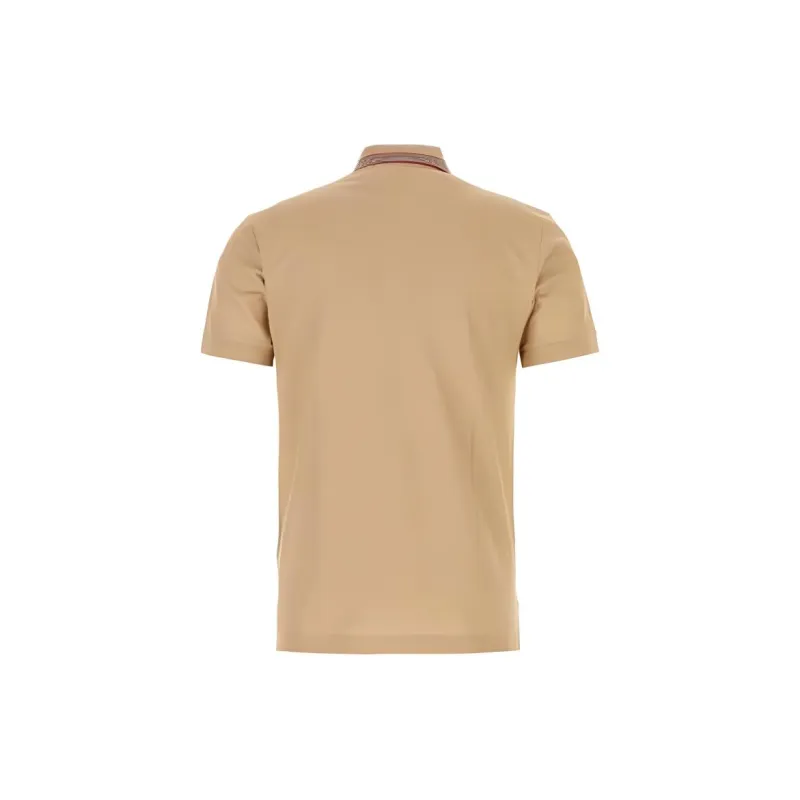 Burberry Logo Embroidered Short Sleeved Polo Shirt-1