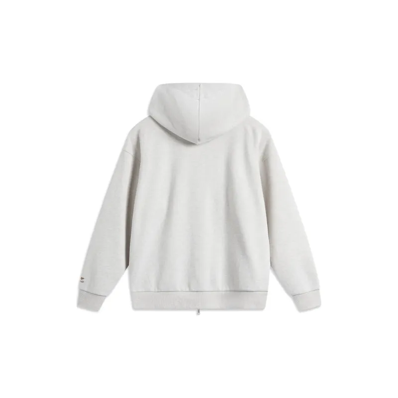 LiNing Weekend Youth Sweatshirt Unisex Heather Gray Tile Gray-1