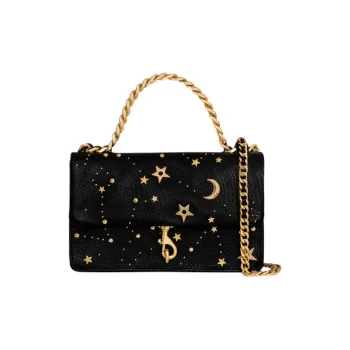 REBECCA MINKOFF Edie Genuine Leather Handbag Shoulder Bag Crossbody Bag Mini Women's Black