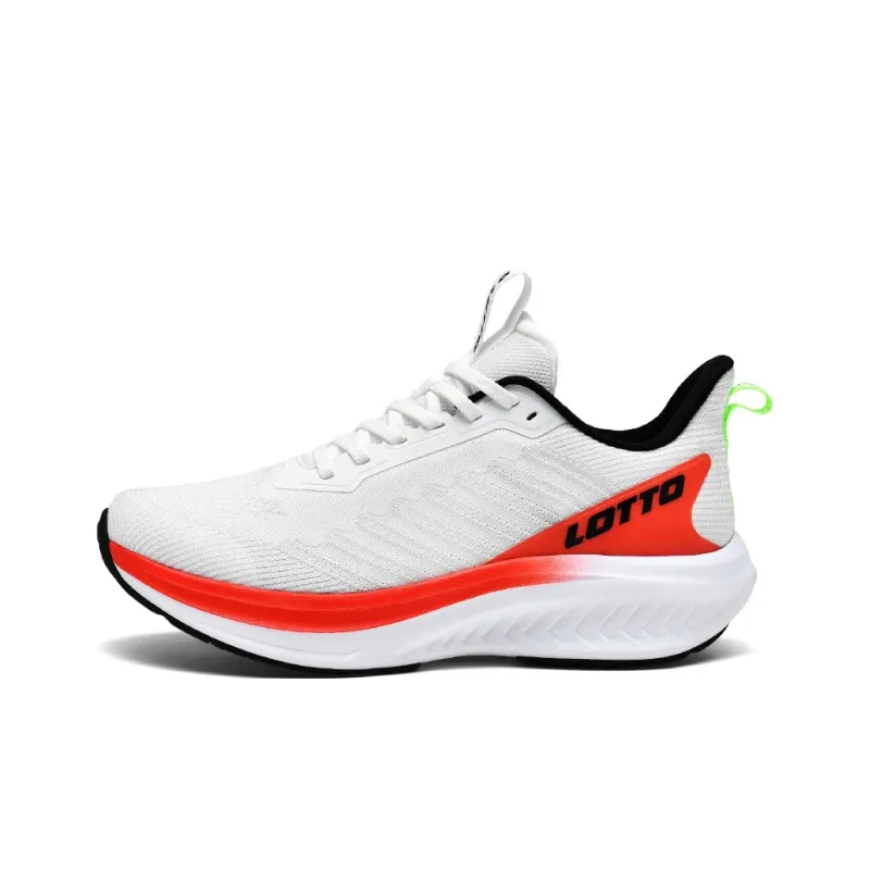 LOTTO Anti Slip Wear Resistant Running Shoes Men White-0
