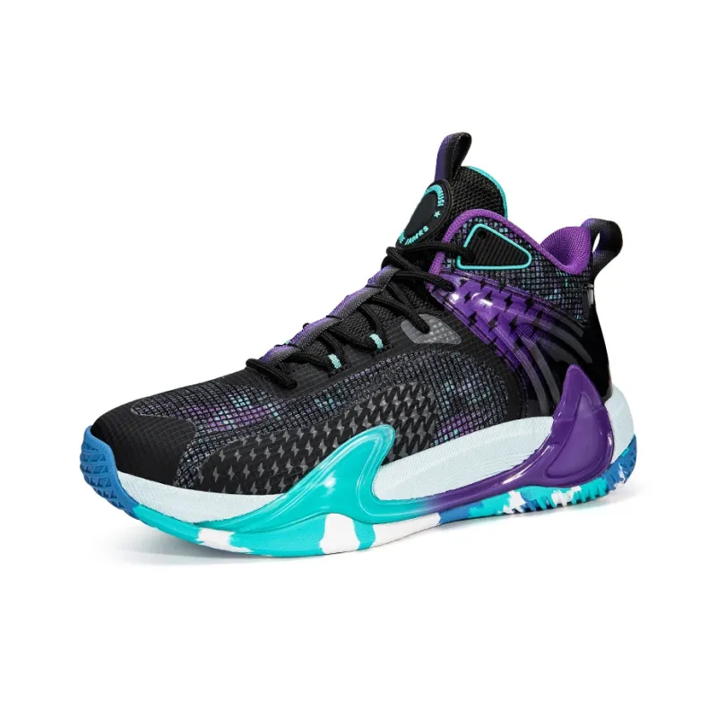 ANDEZHANMUSI Slip Resistant And Abrasion Resistant Coverage Mid Top Basketball Shoes Unisex-11