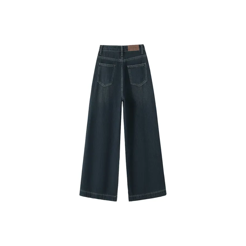 Oudifu Jeans Women's Vintage Blue-0