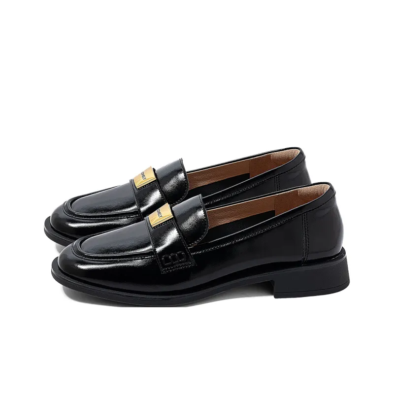 COMELY Loafers Women's Black/Coffee-2