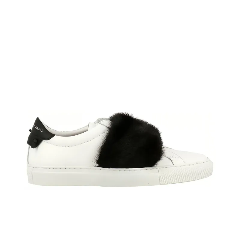 Givenchy Low Top Skateboard Shoes Women's White Black-1