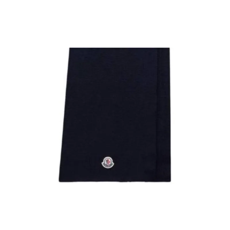 Moncler Ribbed Knit Wool Scarf-2